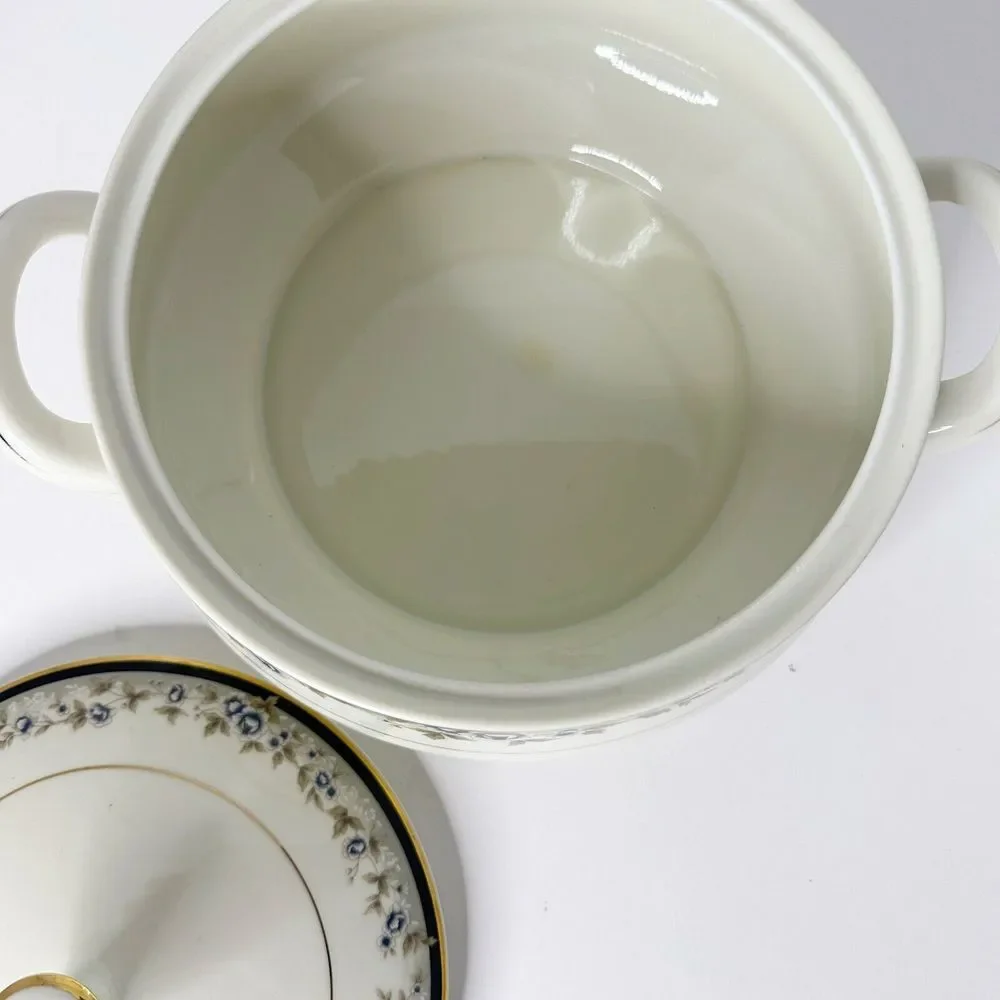 Seizan‎ Fine China Japan Sansui 7953 Covered Casserole Dish Handles